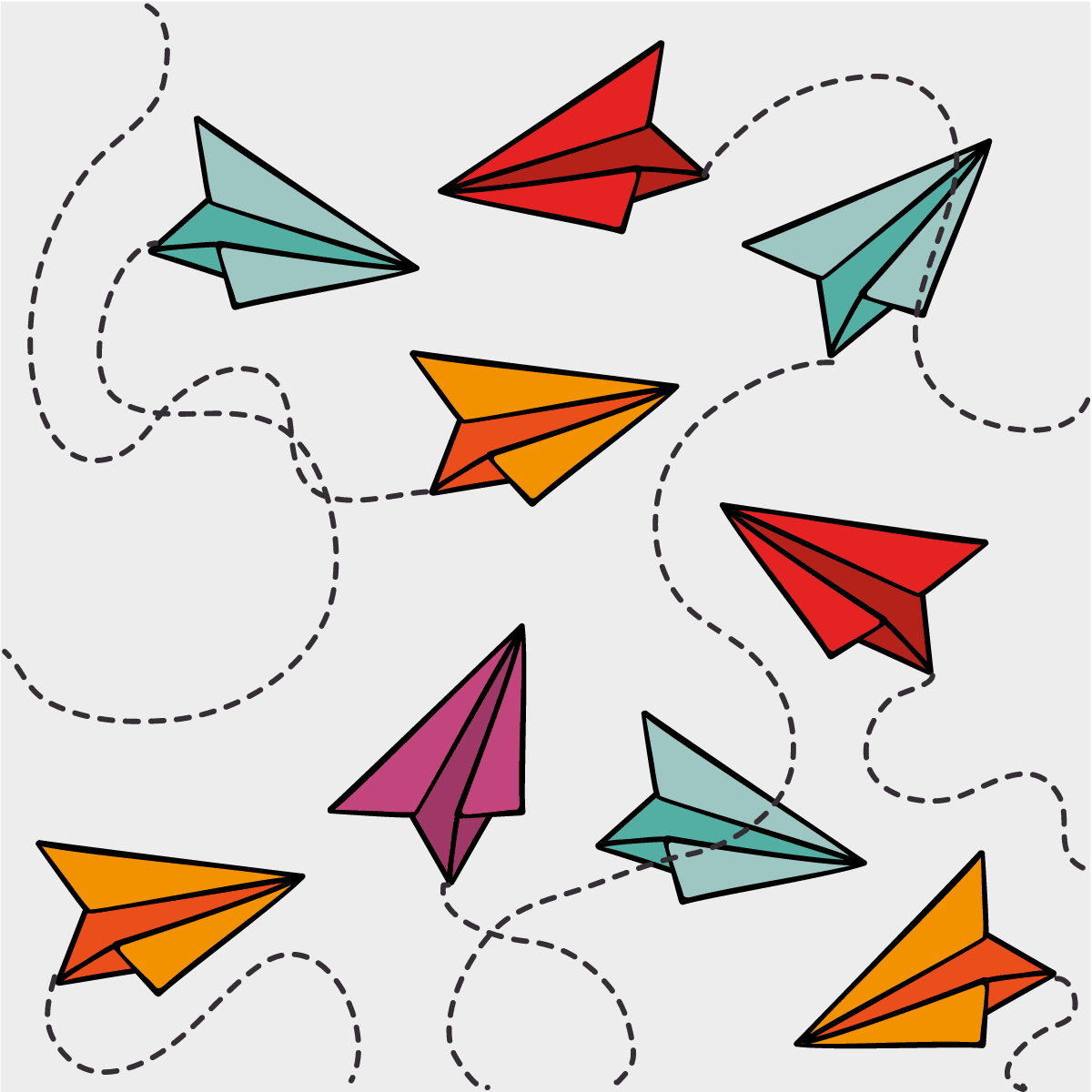 clipart paper airplane